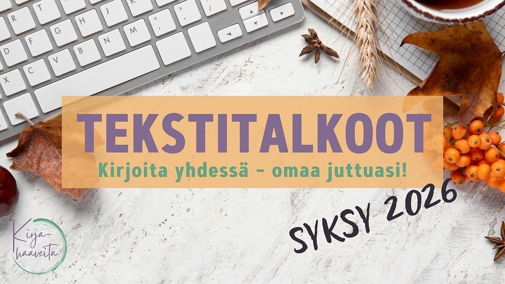 Tekstitalkoot syksy 2026 by Kirjahaaveita